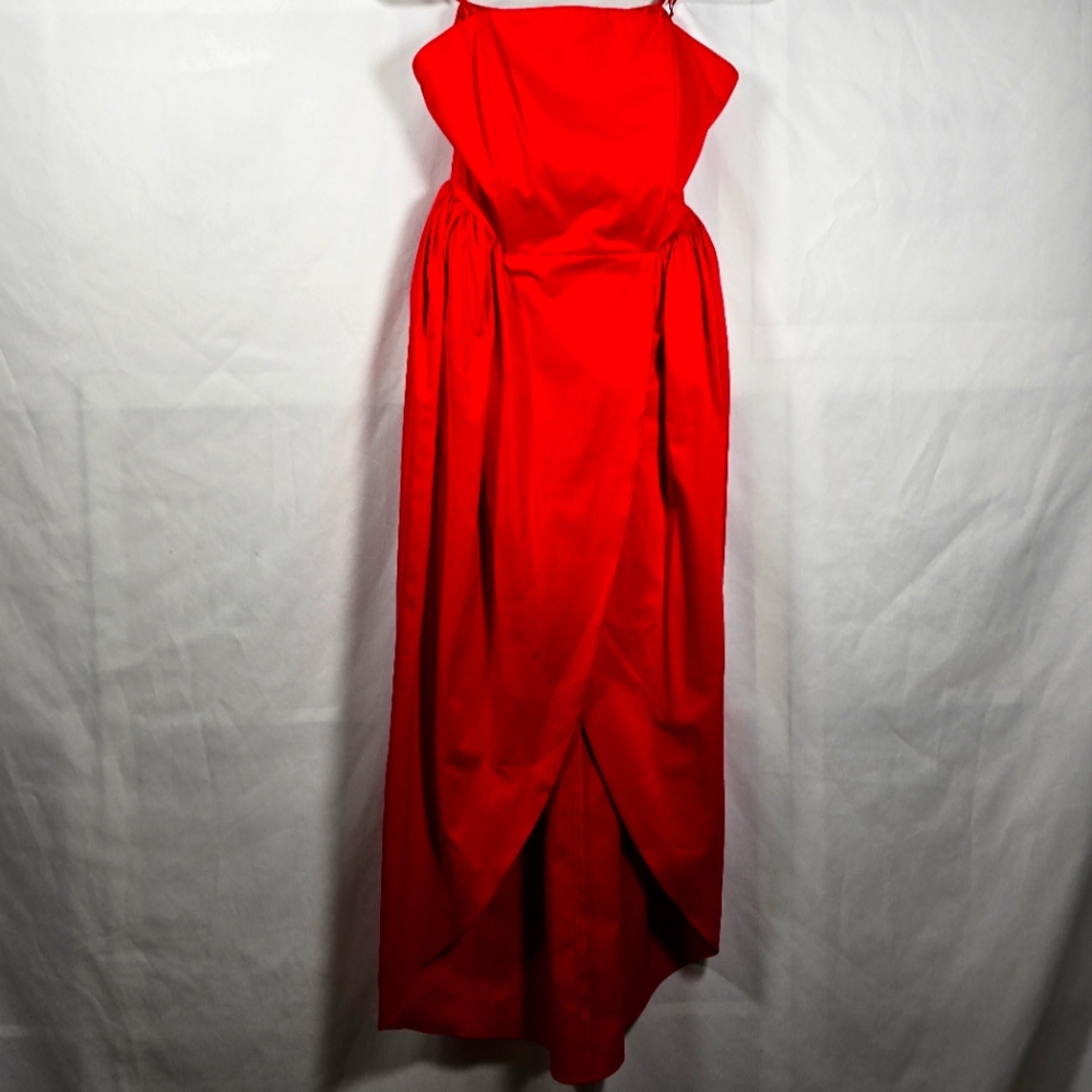 Akira Red Corset Midi Dress 10